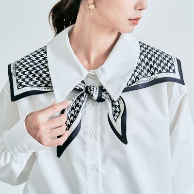 USAGI ONLINE限定】刺繍入りセーラーカラーカットソー