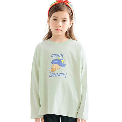 プリントTシャツ 綿100％ 長袖[品番：BEEK0003338]｜子供服Bee