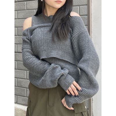 MURUA - MURUA ニット（ブルー・ブラック）2点SETの通販 by