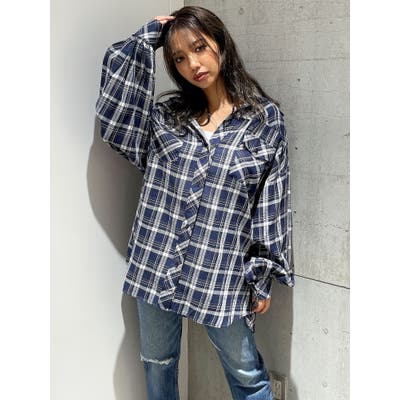 BIG checkシャツ[品番：MKSW0054825]｜GYDA（ジェイダ）のレディースファッション通販｜SHOPLIST（ショップリスト）