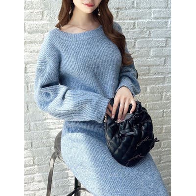 グリッタールーズニットトップス【セットアップ着用可能】[品番