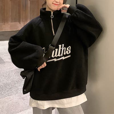ボアトレーナー フロントジップ  韓国風[品番：II000009384]｜Miniministore（ミニミニストア）のレディースファッション通販｜SHOPLIST（ショップリスト）