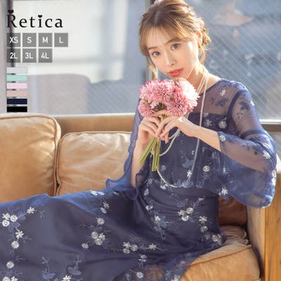 murrl 刺繍入りシースルーロングドレス 定価13万 22aw お値下げ可能