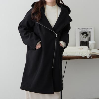 Na.e フーディ ハーフ コート Half Coat Olive オリーブ ジャケット・アウター