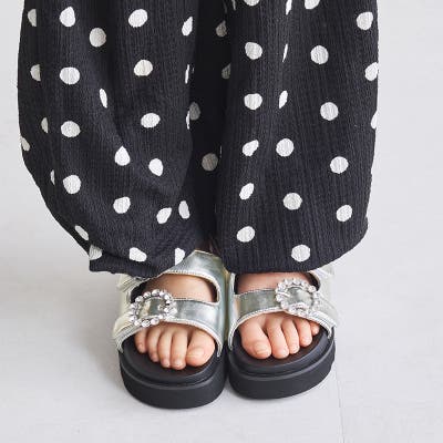D&G サンダル レオパード柄 イエロー ビジュー【国内発送】 D&G サンダル レオパード柄 イエロー ビジュー【国内発送】