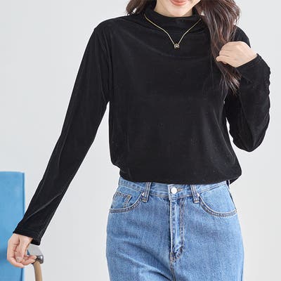 ベロア トップス レディース[品番：JOKW0016265]｜REAL  STYLE（リアルスタイル）のレディースファッション通販｜SHOPLIST（ショップリスト）