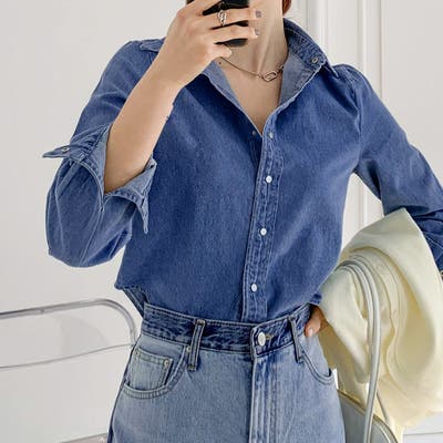 デニムシャツ レディース 薄手[品番：JOKW0015483]｜REAL  STYLE（リアルスタイル）のレディースファッション通販｜SHOPLIST（ショップリスト）