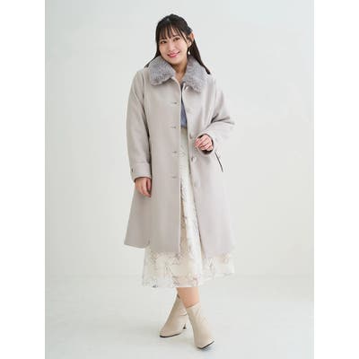 ファー付きロングコート [品番：PLMW0013132]｜Re-J＆SUPURE（リジェイアンドスプル）のレディースファッション通販｜SHOPLIST（ショップリスト）