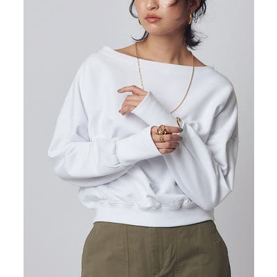 Pierrot｜[RASW]ボートネックスウェット | Rakuten Fashion(楽天