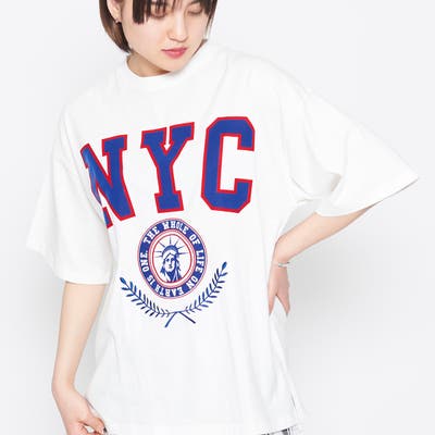 NYCカレッジロゴTシャツ[品番：RADM0000863]｜＆soiree
