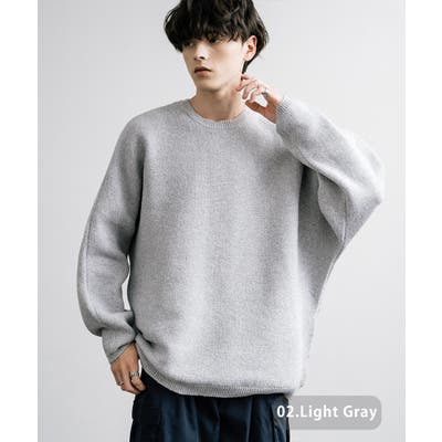 ドルマンニット オーバーサイズセーター ビッグシルエット[品番：OE000007533]｜Rocky  Monroe（ロッキーモンロー）のメンズファッション通販｜SHOPLIST（ショップリスト）