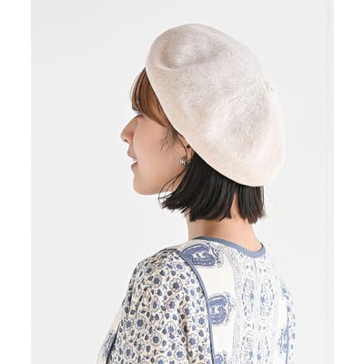 リネンニットベレー帽[品番：RPSW0000253]｜rps（アールピーエス