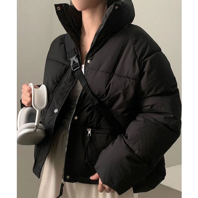 ダウンジャケット ハイネックダウン ショート丈ダウン[品番