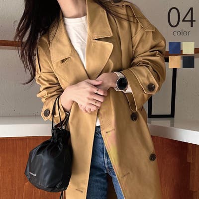 ブリティッシュクロス ダブルブレストオーバーサイズトレンチコート [品番：TTMW0000491]｜SETUP7【WOMEN】（セットアップセブン）のレディースファッション通販｜SHOPLIST（ショップリスト）