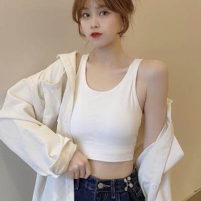 キャミソール カップ付 キャミタンクトップ[品番：JRKW0002752