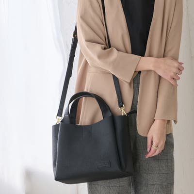 トートバッグ レディース ファスナー付き[品番：STYB0007126