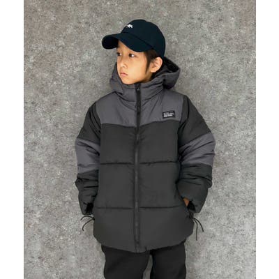   ダウンジャケット　子供服 バイカラーフェイクダウンジャケット キッズ 子供服[品番