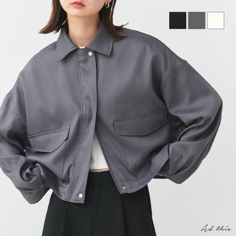 ad thie（アドティエ） | ルーズクロップドブルゾン