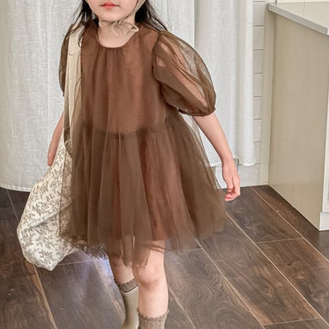aimoha kids（アイモハキッズ） | aimoha-KIDS-メッシュワンピース【SS】