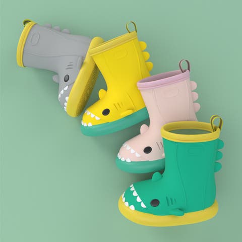 aimoha kids（アイモハキッズ） | 【aimoha-KIDS-】【定番】激かわいい立体的なシャーク レインブーツ レインシューズ 靴 雨