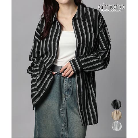 aimoha （アイモハ） | ストライプBIGシャツ