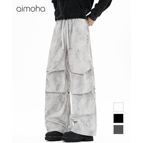 aimoha （アイモハ） | タイダイ加工風 ワイドカーゴパンツ/Tie-dye wide cargo pants