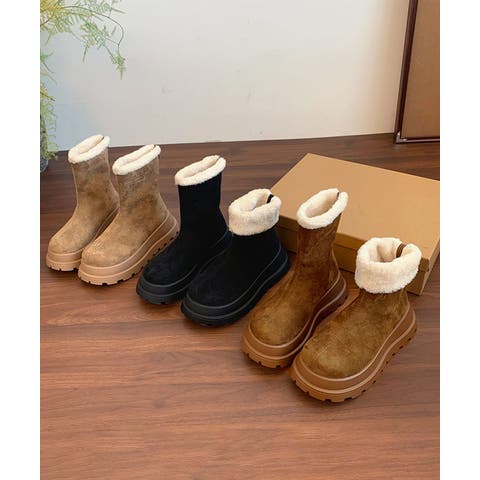 aimoha （アイモハ） | 厚底ショートムートンブーツ