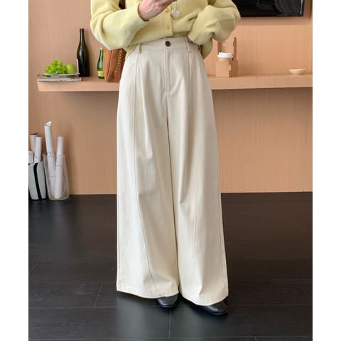 aimoha （アイモハ） | タック ワイドパンツ