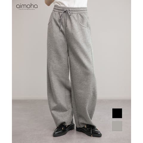 aimoha （アイモハ） | スウェットワイドカーブパンツ