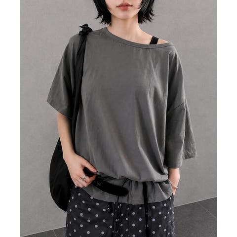 aimoha （アイモハ） | ワンショルダー風ビッグTシャツ
