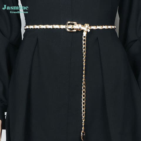 aimoha （アイモハ） | 【Jasmine】ゴールドチェーンロングベルト