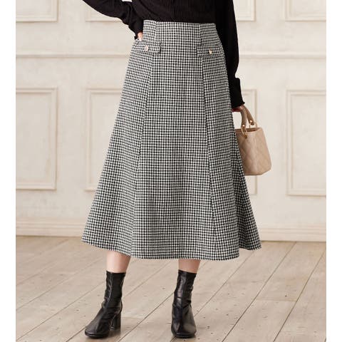 alotta（アロッタ） | ツイード金ボタンマーメイドスカート　　　