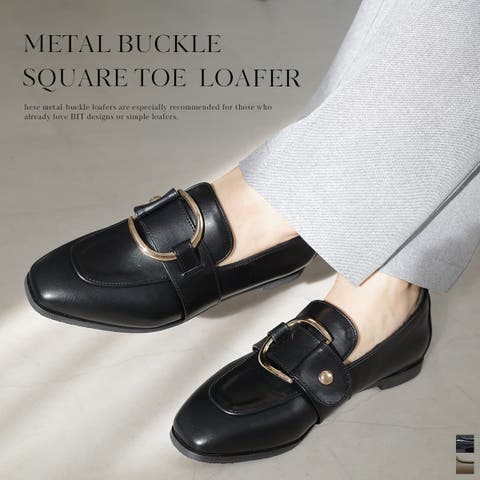 AmiAmi（アミアミ） | メタルバックル ローファー レディース