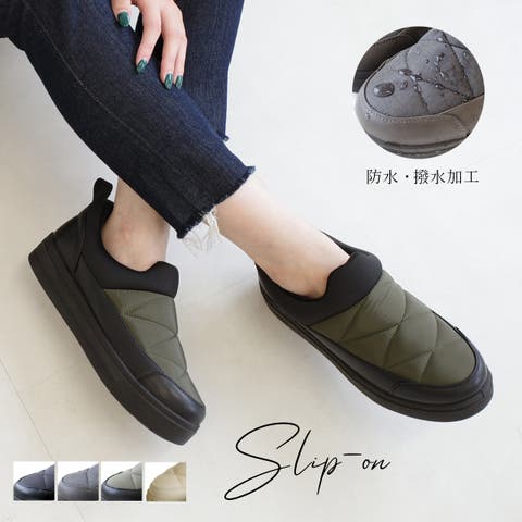 AmiAmi（アミアミ） | 撥水加工 厚底 スリッポン レディース