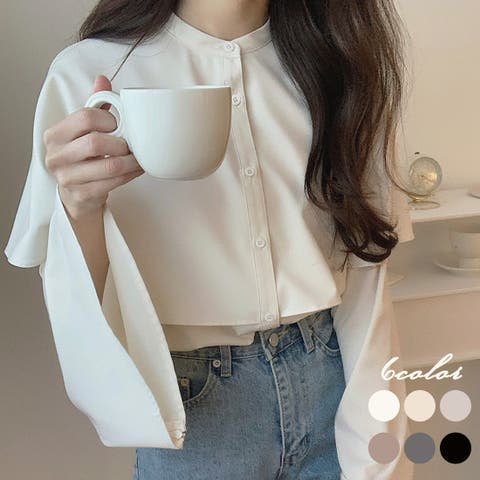 LAUIR（ー） | スリットスリーブケープシャツ