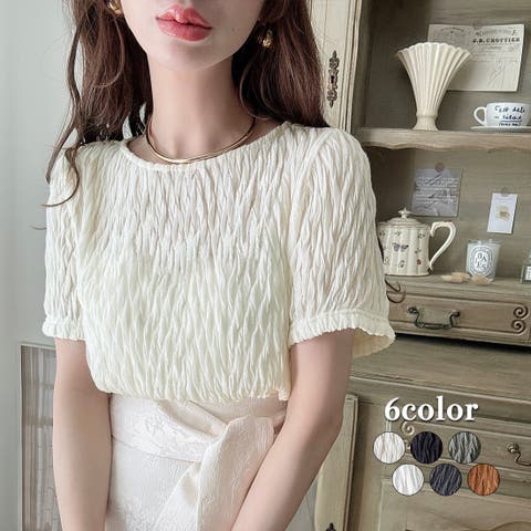 JUNOAH（ジュノア） | Meiru　シアーカットジャガードトップス