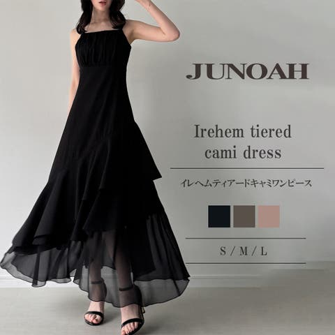 JUNOAH（ジュノア） | イレへムティアードキャミワンピース