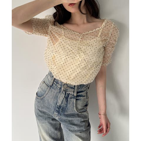junoah（ジュノア） | シアードットトップス（キャミセット）