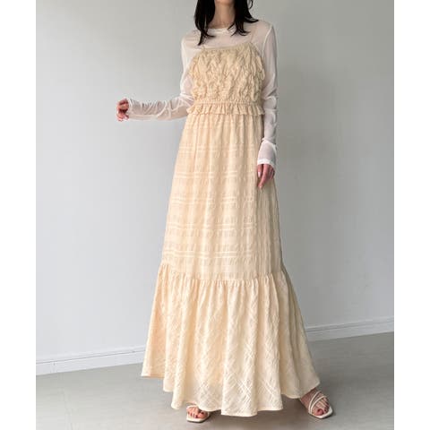 JUNOAH（ジュノア） | シャーリングベアキャミワンピース