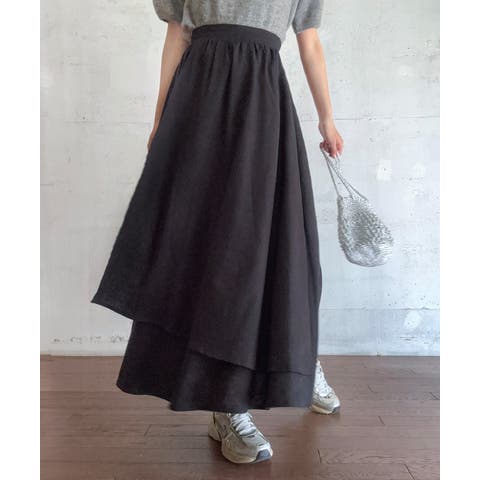 LAUIR（ー） | アシメラップフレアスカート
