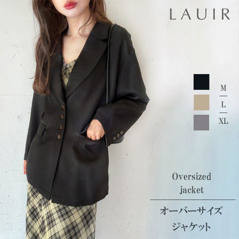 LAUIR（ー） | 【薄手、裏地なし】オーバーサイズジャケット