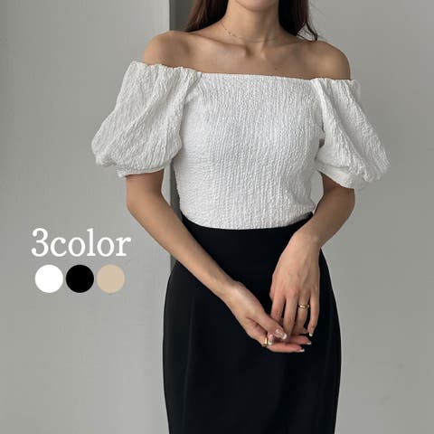 Louere（ルエレ） | Louere　2wayスリーブコンパクトショートブラウス