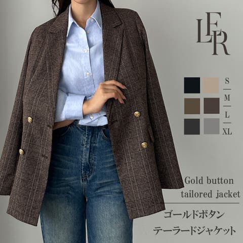 Louere（ルエレ） | Louere　ゴールドボタンテーラードジャケット