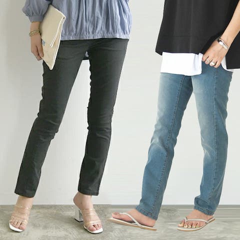 and it （アンドイット） | 美脚らくらくストレッチゆるレギンスパンツ M～4L  春 夏 秋 冬 レギパン ストレッチパンツ レディース スキニー スキニーパンツ レギンス レギパン レギンスパンツ デニム ジーンズ デニムパンツ  ウエストゴム 大きいサイズ