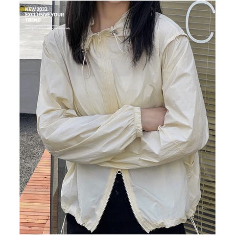 And Kawaii（アンドカワイイ） | uvカット カーディガン シアー 着痩せ 撥水 フード付き 紫外線対策 長袖 夏 通気性 軽量