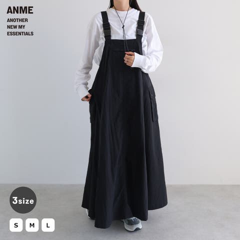 andme（アンドミー） | ANME アンメ UVカット 接触冷感 撥水加工 ナイロン ジャンパースカート レディース ワンピース ジャンスカ キャミソールワンピース ラッシュガード UPF50＋ 機能性 体型カバー ゆったり フレア ポケット マタニティ レジャー セットアップ S M L 夏服 春夏 春 夏 秋 冬