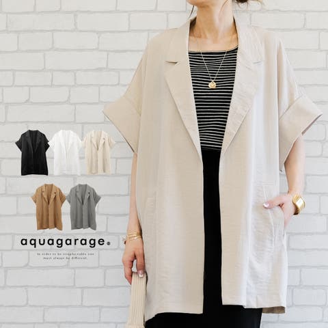 aquagarage（アクアガレージ） | ラフな仕上がりが特徴！シャツ感覚で羽織れる半袖ジャケット