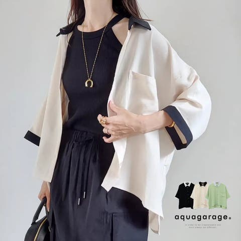 aquagarage（アクアガレージ） | トップスとしても羽織としても着回しできる！メンズライククレリックシャツ