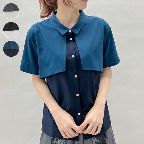 ジャカード切替シャツ[品番：IGAW0004897]｜axes femme