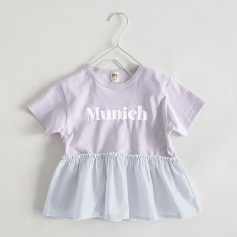 ブランシェス（ブランシェス） | 【WEB限定/DRC/綿100％】異素材切替ロゴ半袖Tシャツ